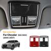Real Soft Carbon Fiber Sticker For Chrysler 300 300C 2005 2006 2007 LHD RHD Car Reading Light Panel Interior Trim Accessories.