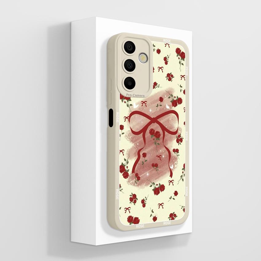 For Samsung Galaxy A15 A16 A14 M15 M16 F13 F15 Cover Case Cute Cartoon Astronaut Pattern Liquid Silicone Anti Drop Protective Shell For Samsung Casing