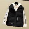 Down Cotton Vest Women's Autumn New Casual Bread Cotton Jacket for Wearing Outside Jacket with Vest Cotton and Camisole