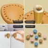 Small Leather Drawer Handle Zinc Alloy Heart Shaped Handle New Small Hole Handle  Bedside Cabinet