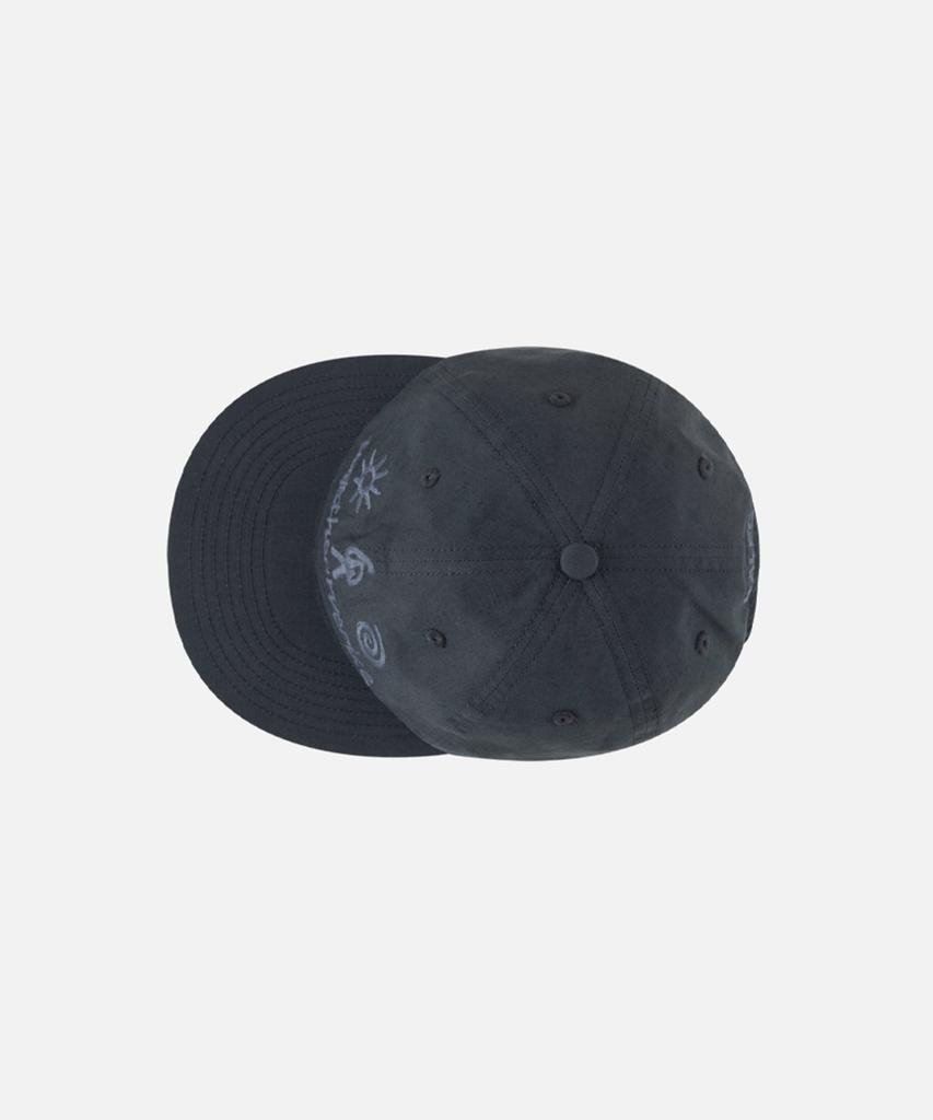 KALEG Linen Blend Graphic Cap (Grayish Navy)