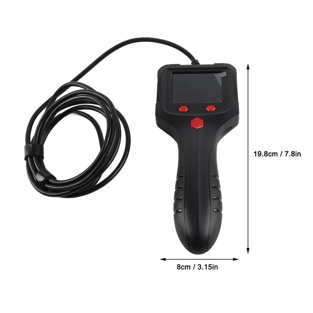 Industrial Endoscope Borescope Industrial Endoscope 2.4in HD Screen Handheld ABS Housing Borescope Inspection Camera for Factory