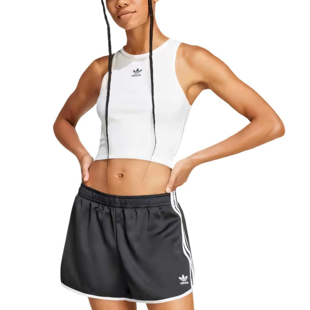 adidas Originals Logo Embroidered Ribbed Tank Top JC9007