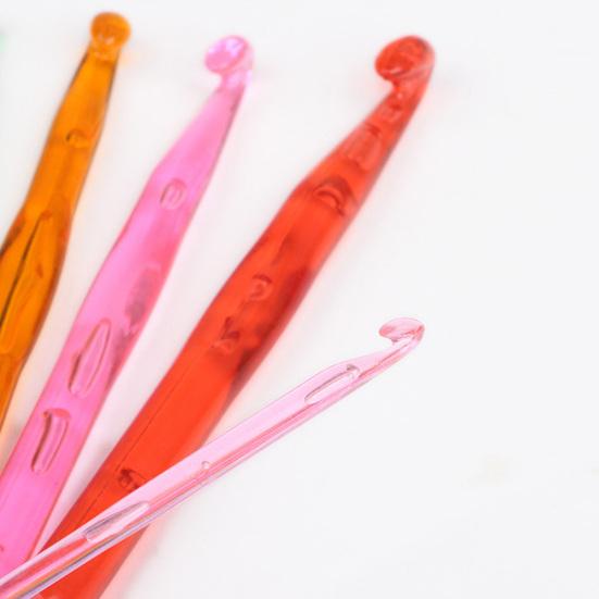 9Pcs/Set 3-12mm Colorful Crochet Needles Hooks Weave Crafts DIY Knitting Tools