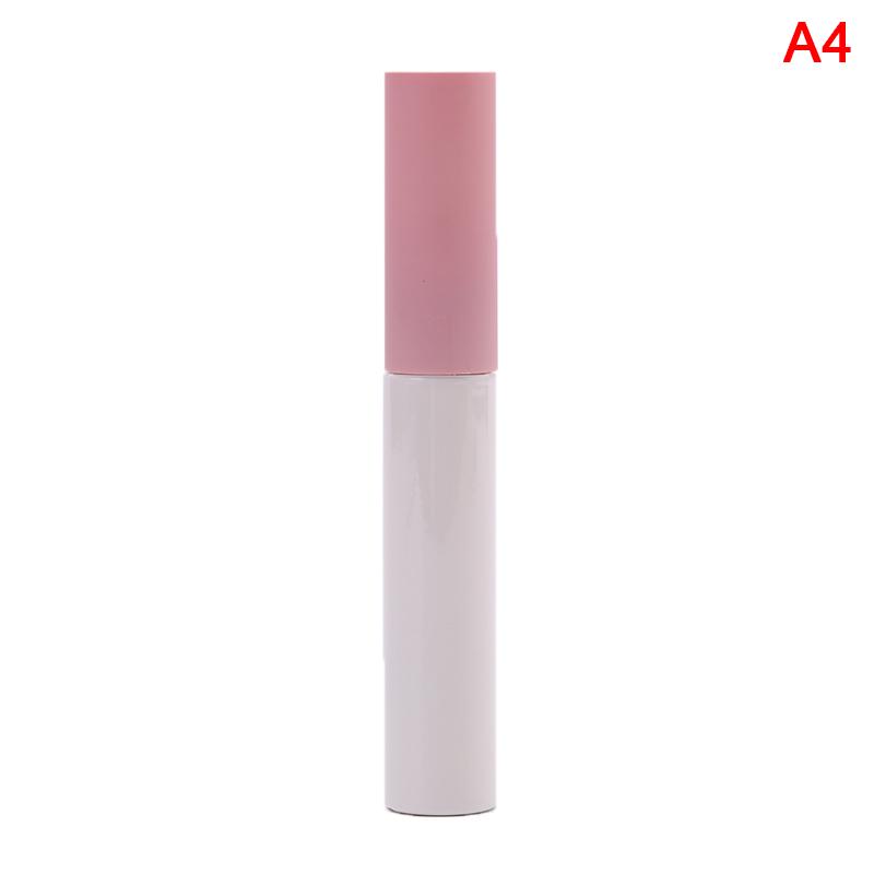 10ml Empty Mascara Tube Clear Revitalash Eyelash Bottle Frosted White,Pink Lid Cosmetic Packing Container