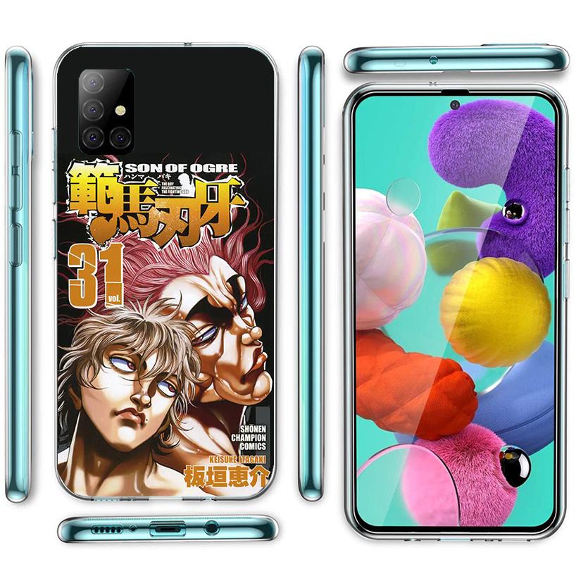 Baki the Grappler Original Anime Phone Case For Samsung Galaxy A52 A32 A22 A12 A51 A31 A50S A30S A20S A10S Note 20 Ultra 10 Plus