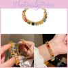 Light Luxury Gold Plated Geometric Bracelet For Women Gift Valentines Day