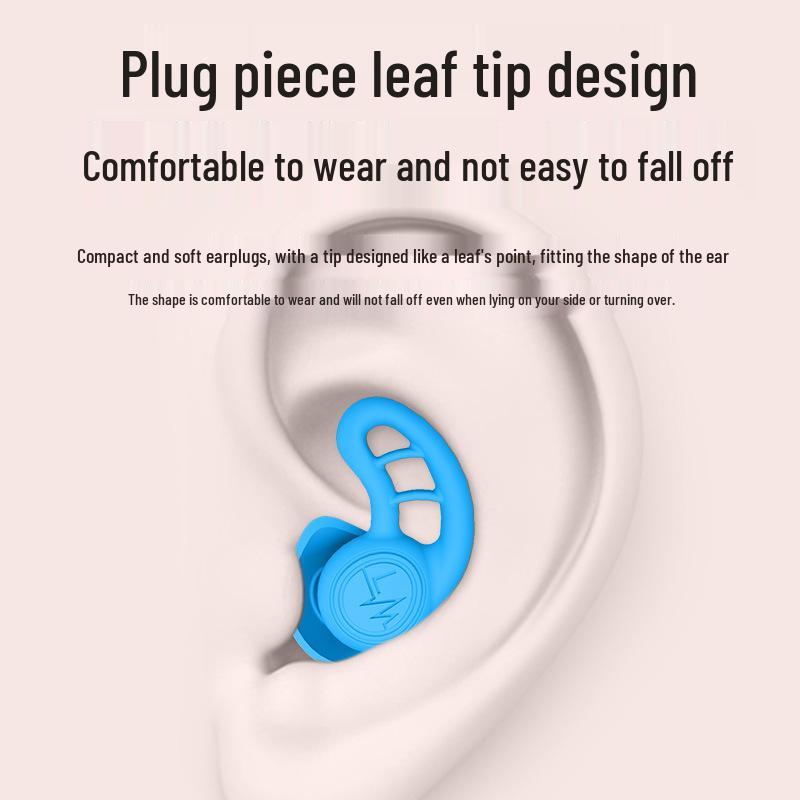 Comfortable Waterproof Silicone Earplugs for Noise Reduction and Swimming