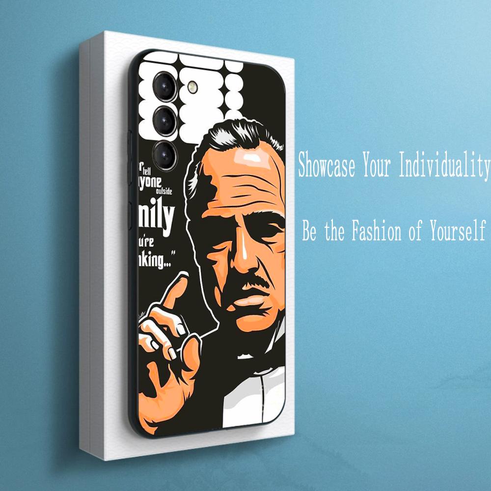 The godfather classic movie poster Phone Case For Samsung Galaxy S26 S25 S24 S23 S22 S21 Plus Ultra Note20 Soft Black