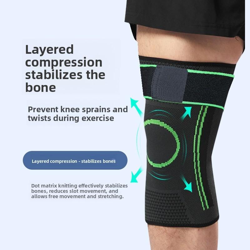 Straps Knitted Knee Pads Men's Rope Mountaineering Pressurized Leg Pads Badminton Basketball Sports Knee Pads