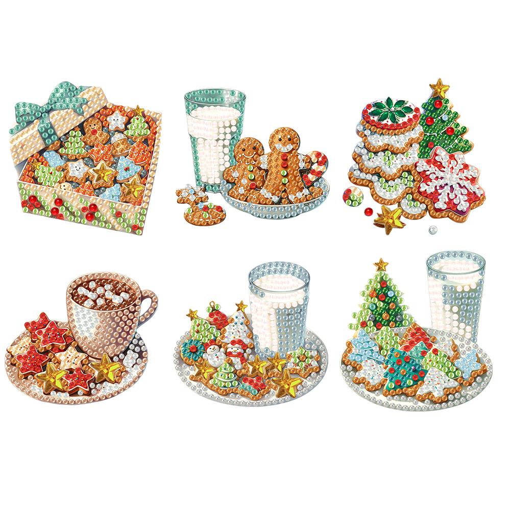 6/8Pcs Diamond Painting Magnets Refrigerator Butterfly Dog for Fridge Whiteboards Car Mailbox Decor for Adults Kids Beginners