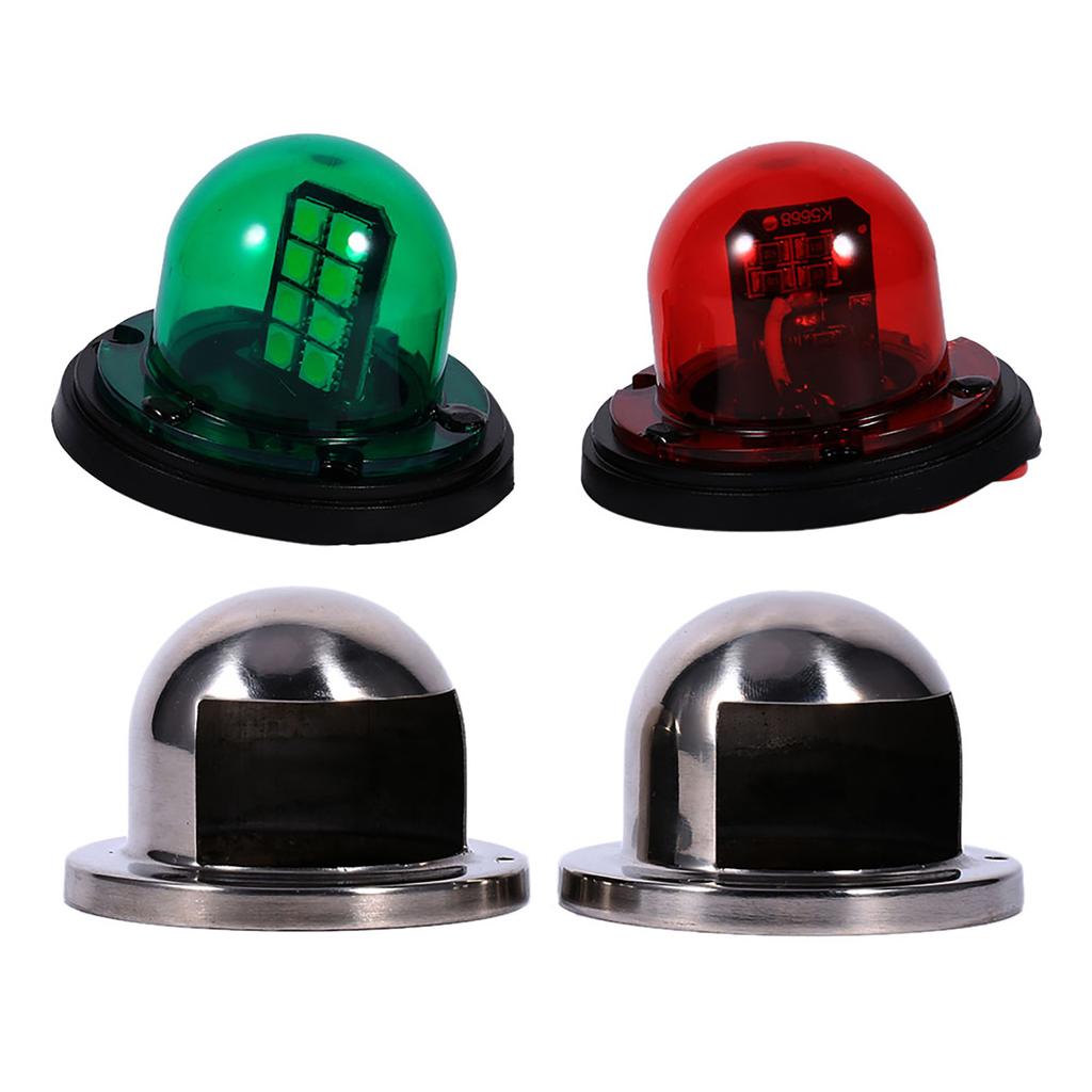 Edelstahl 12V LED Marine Boot Yacht Rot Grün Bogen Navigation Licht