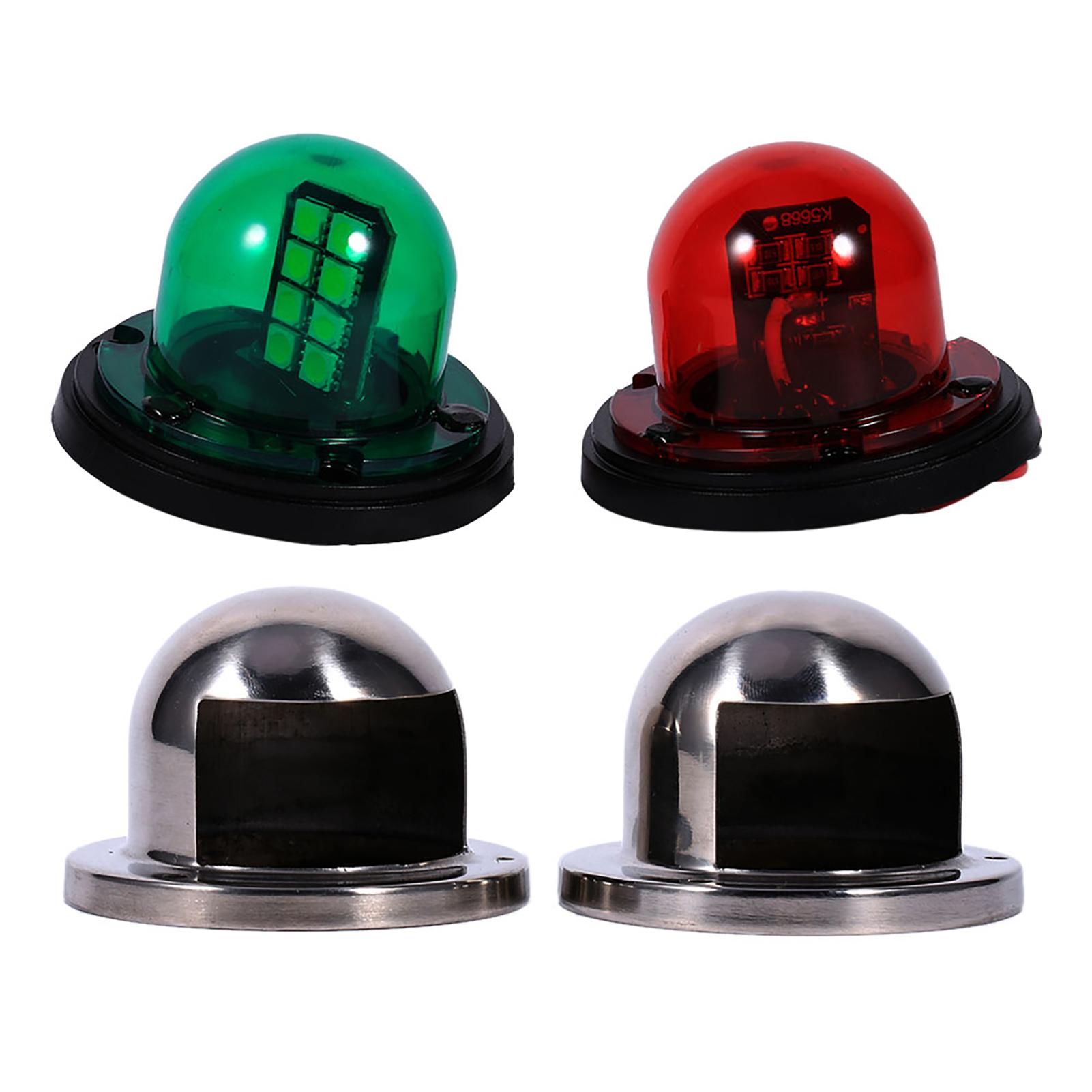 

Stainless Steel 12V LED Marine Boat Yacht Red Green Bow Navigation Light