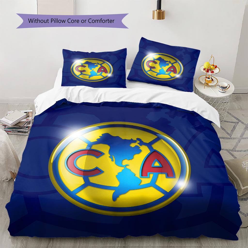 Club América  Pattern Bedding Quilt Set  Home Decoration  Gift (1 * duvet cover + 2 * pillowcase  without core)