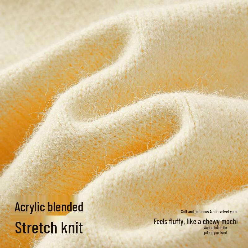 Semir Chen Duling Women's 2025 Winter Embroidered Short Knit Cardigan