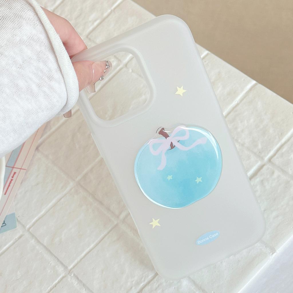 Blue Apple 16 Mobile Phone Case Iphone15promax Suitable for 17 Soft Set 11 Small Fresh Fruit 13 Hanging Chain 12