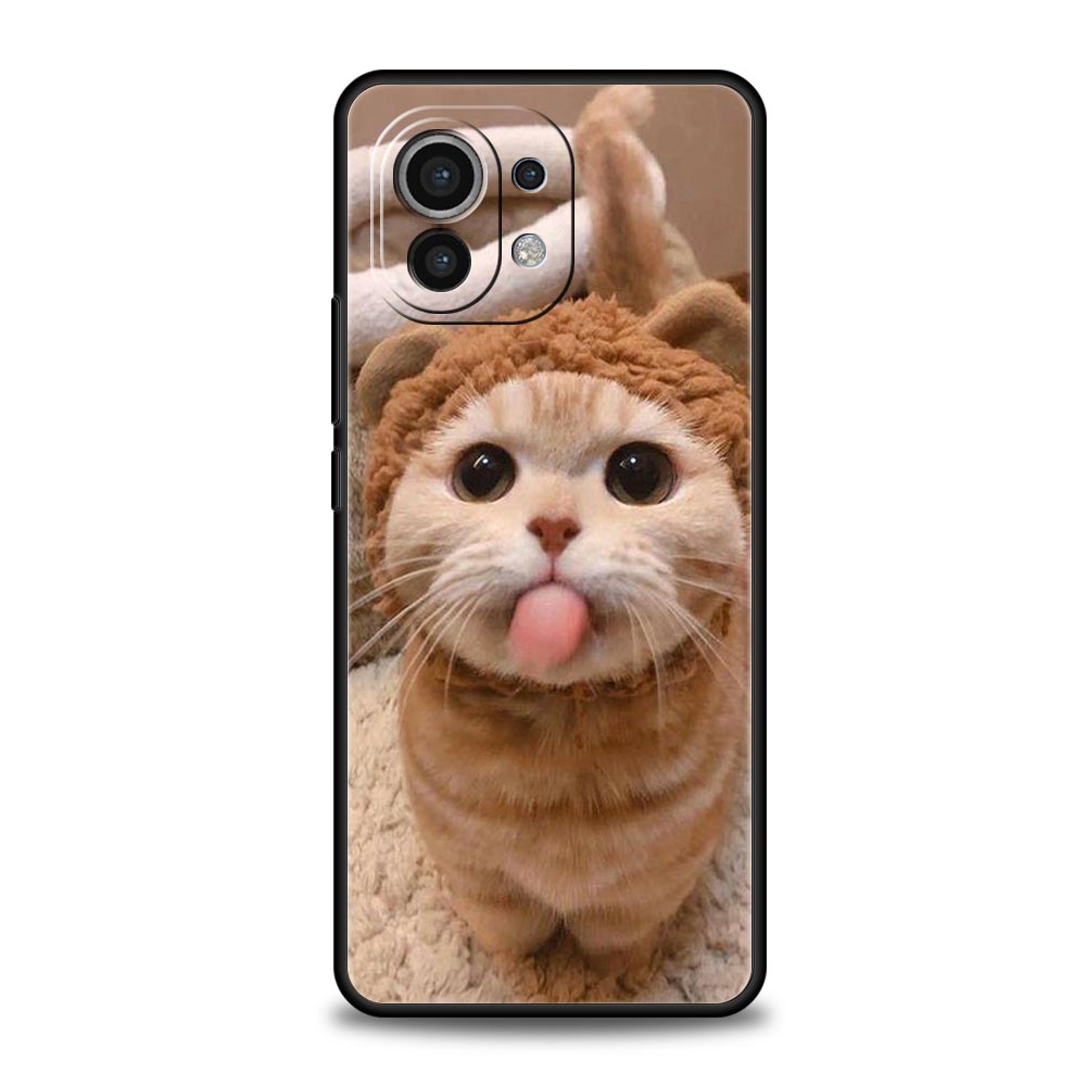 Phone Case For Xiaomi Mi 15 14 14T 13T 12T Pro 12 13 11 Lite 5G 11T X6 X5 Pro Soft TPU Cover Cartoon Fun Cat Pet Dog