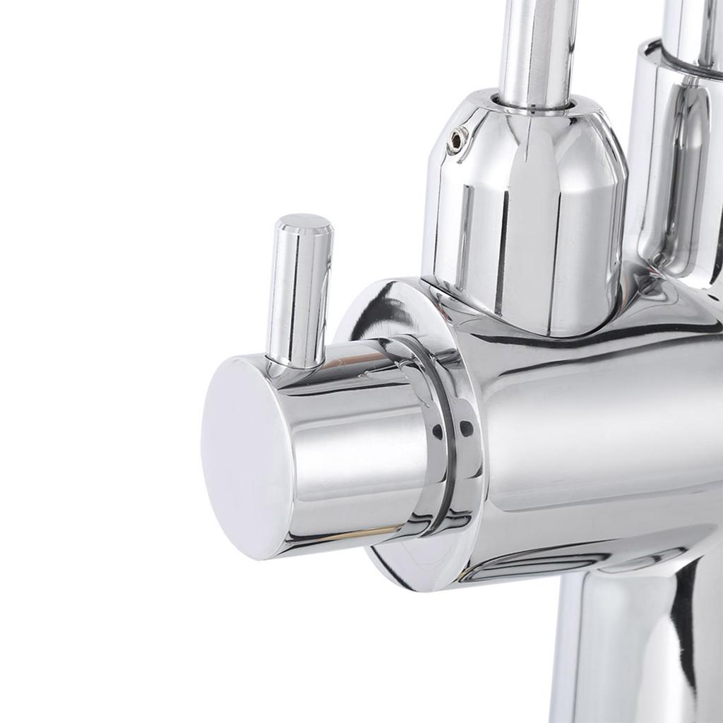 G1Celsius2 Modern 3 In 1 Filter Purifier Kitchen Faucet Double Handle PullOut Sink Hot Cold Water Tap(Electroplated )