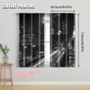 Set Of 2 Flat Printing Curtain Brooklyn Bridge Night Skyline Fabric Without Electricity Family Party Perfect Polyester Machine Washable