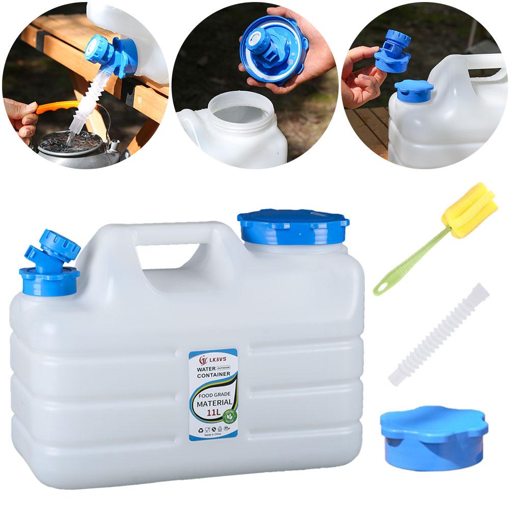10/11/12L Outdoor Water Bucket Camping Water Container No Leakage Water Storage Container With Detachable Faucet For Outdoor