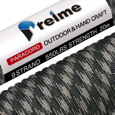 Paracord 4mm 9 fire 30m [Articol original selectat din peste 100 de paracorduri] Capacitate de încărcare 250kg Frânghie de cort Coardă de ancorare Camping Accesorii pentru exterior Producție