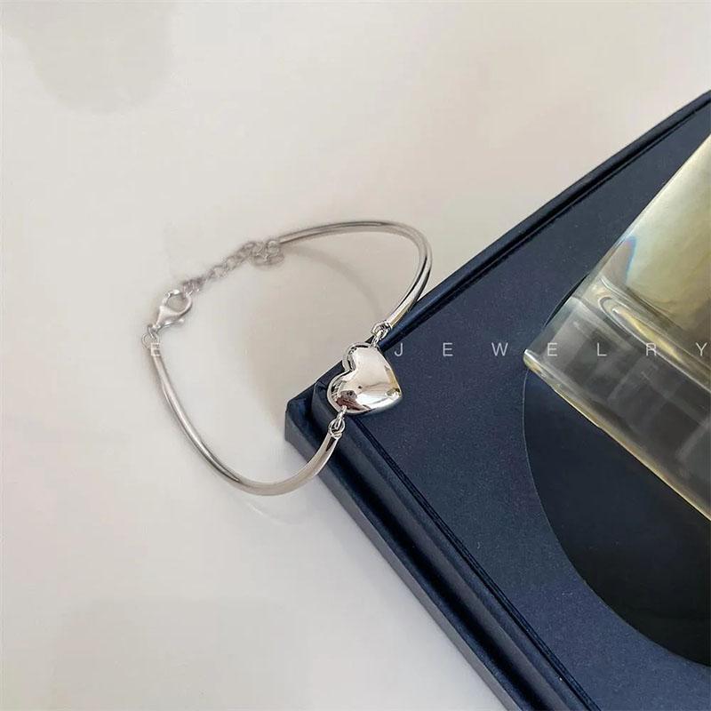 925 Silver Three-Layer Chain Circle Bracelet For Women Simple Exquisite Gift Wedding Accessories