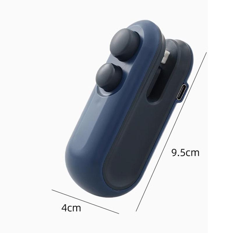 

Snack Packaging Bag Sealer Built-in Lithium Battery USB Sealer Mini Sealer for Picnic Outings Hand-pressed Plastic Sealer 10*4cm синий