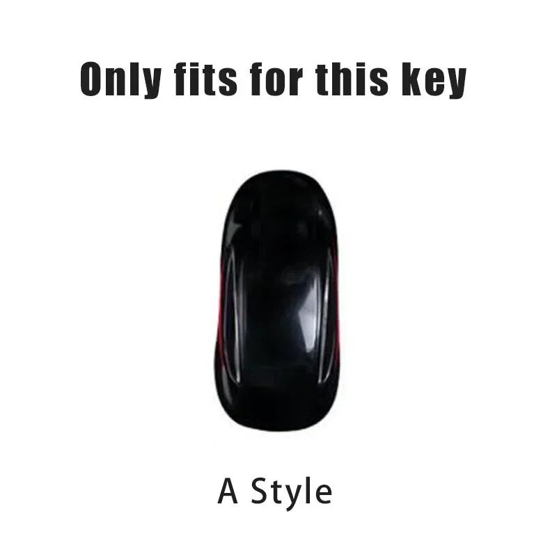 Car Sticker 2025 Hot Fashion Car Metal Advanced Gray Key Case Cover Shell Holder Protection Auto Styling Accessory For Tesla Mod