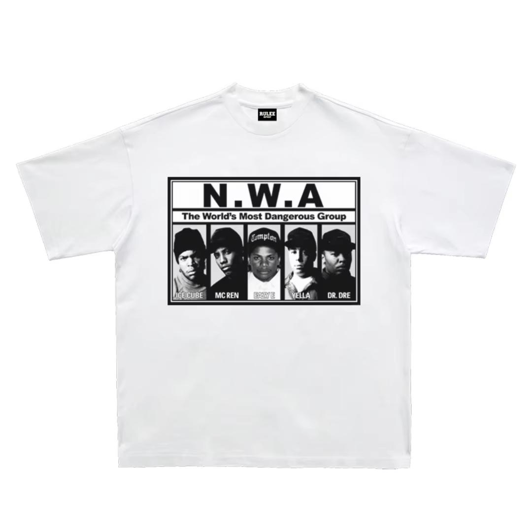 

NWA Gangster Rap Hiphop Retro TShirt with HipHop Summer Fashion Pure Cotton Unisexs TShirt Childrens Clothing Tee Y2k Women 4XL