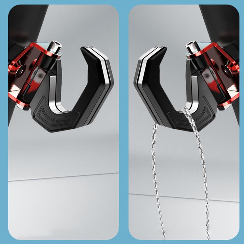 Aluminum Alloy Motorcycle Helmet Double Hook Mount Motorbike Scooter Helmet Holder Universal Hook Hanger Bags Accessory