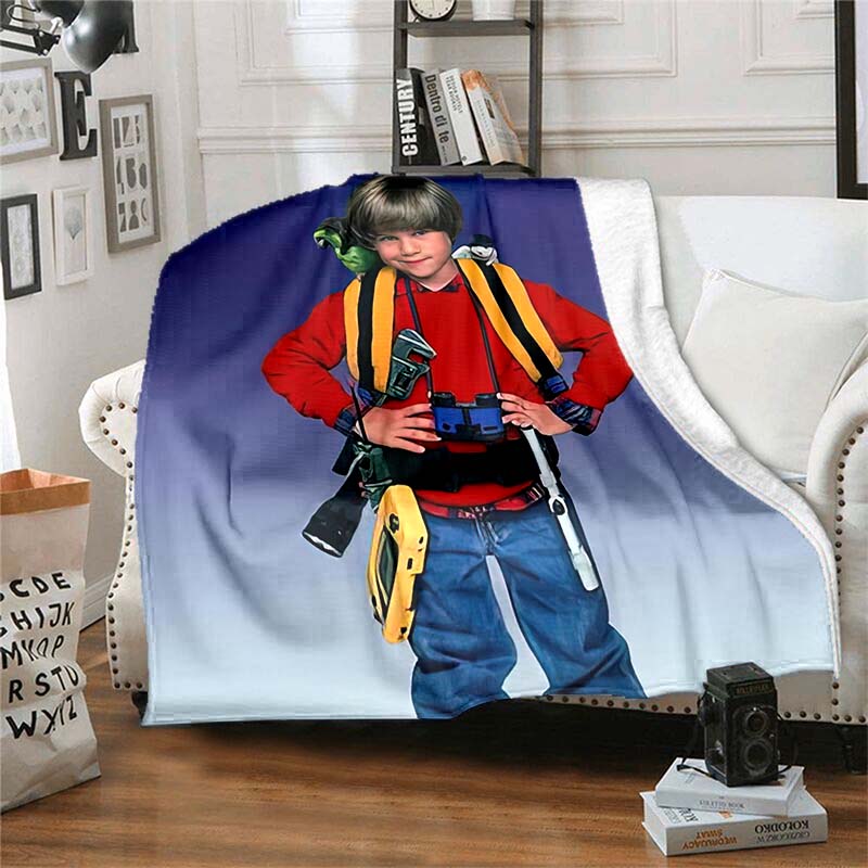 Home‑Alone Movie Print Flannel Blanket Soft Warm Throw For Bedroom Sofa Indoor Xmas Home Decor Holiday Movie Fan Birthday Gift