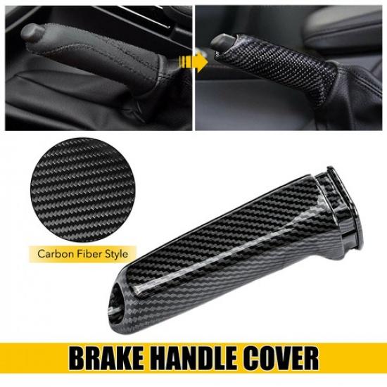 Carbon Fiber Handbrake Brake Handle ABS For Cover BMW E46 E90 E92 F30 F32 F80