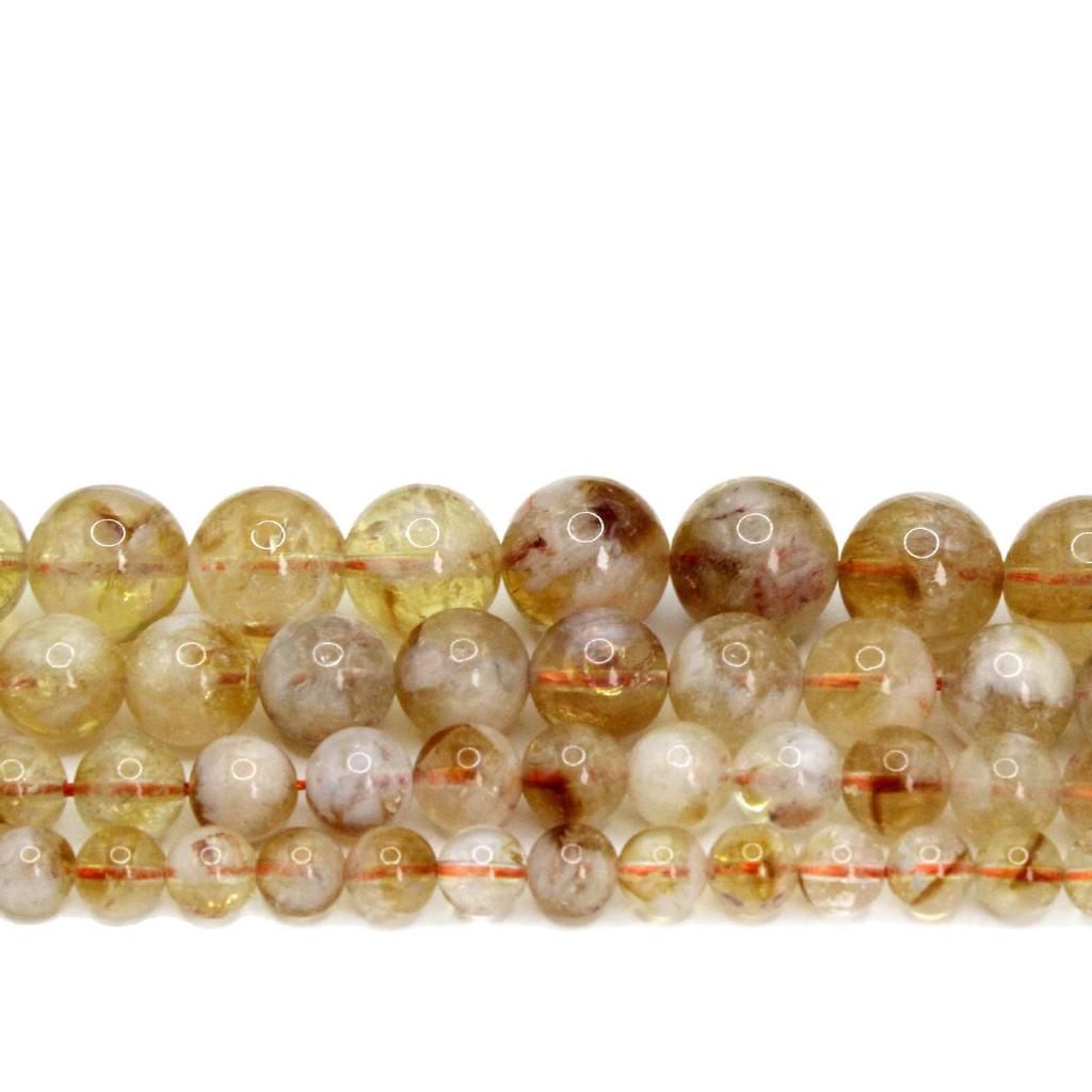 Citrine Crystal Beads for DIY Jewelry & Bracelets - Semi-Finished Materials