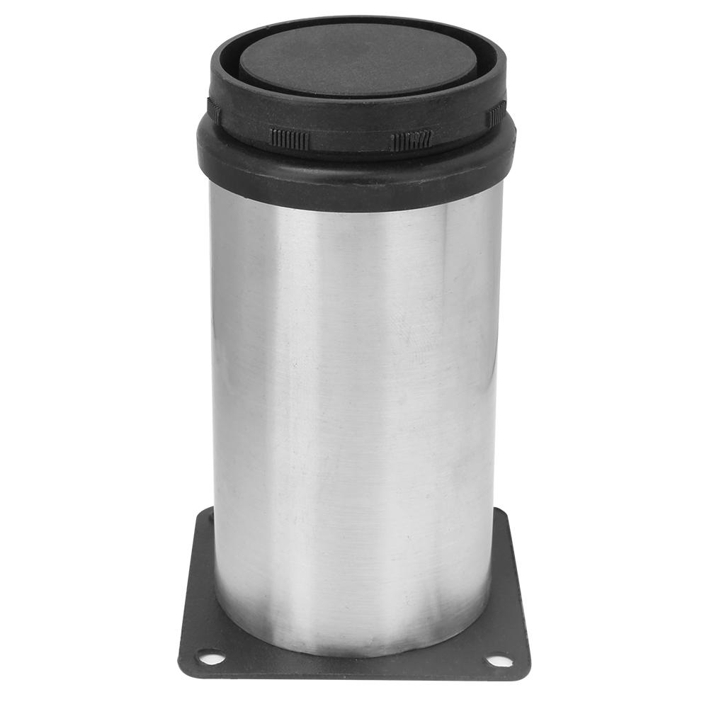 4 ks pokovování z nerezové oceli Nastavitelné kulaté nábytkové nohy 50 x 100 mm pro pohovku na čajový stolek