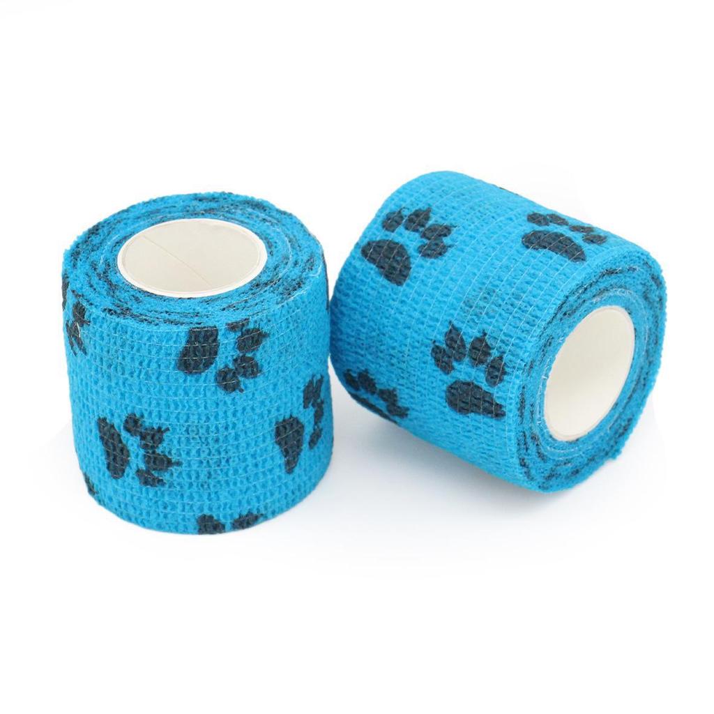 Self-Adhesive Pet Bandage: Hand-torn, Non-woven, Light, and Breathable Protection for Dogs and Cats Against Dirt Outdoors.