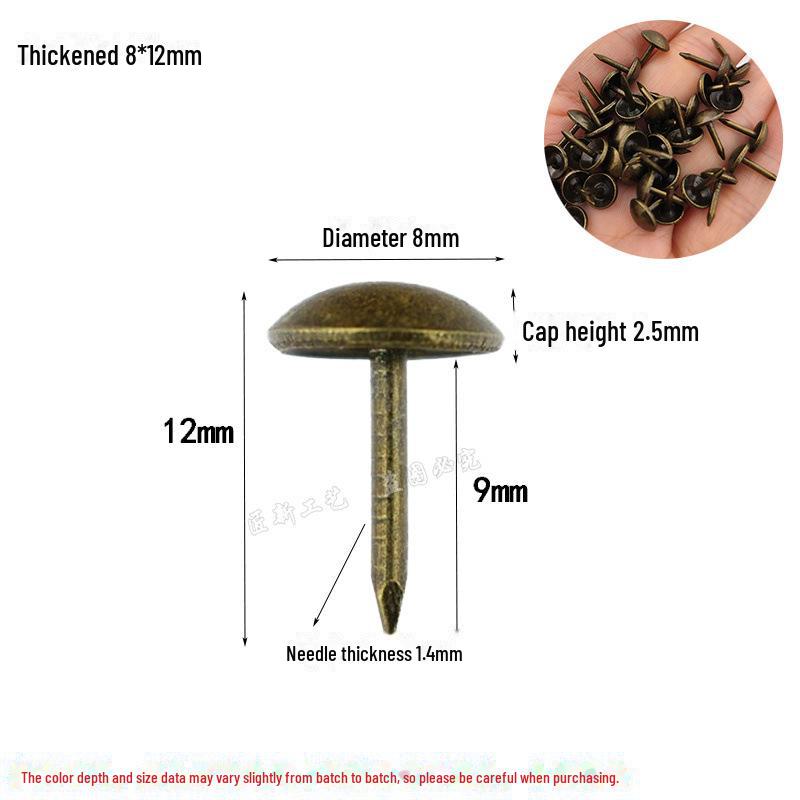 Antike Eisenblase Dekorative Rundkopf Sofanägel für DIY Möbel und Weich-/Hartverpackungen