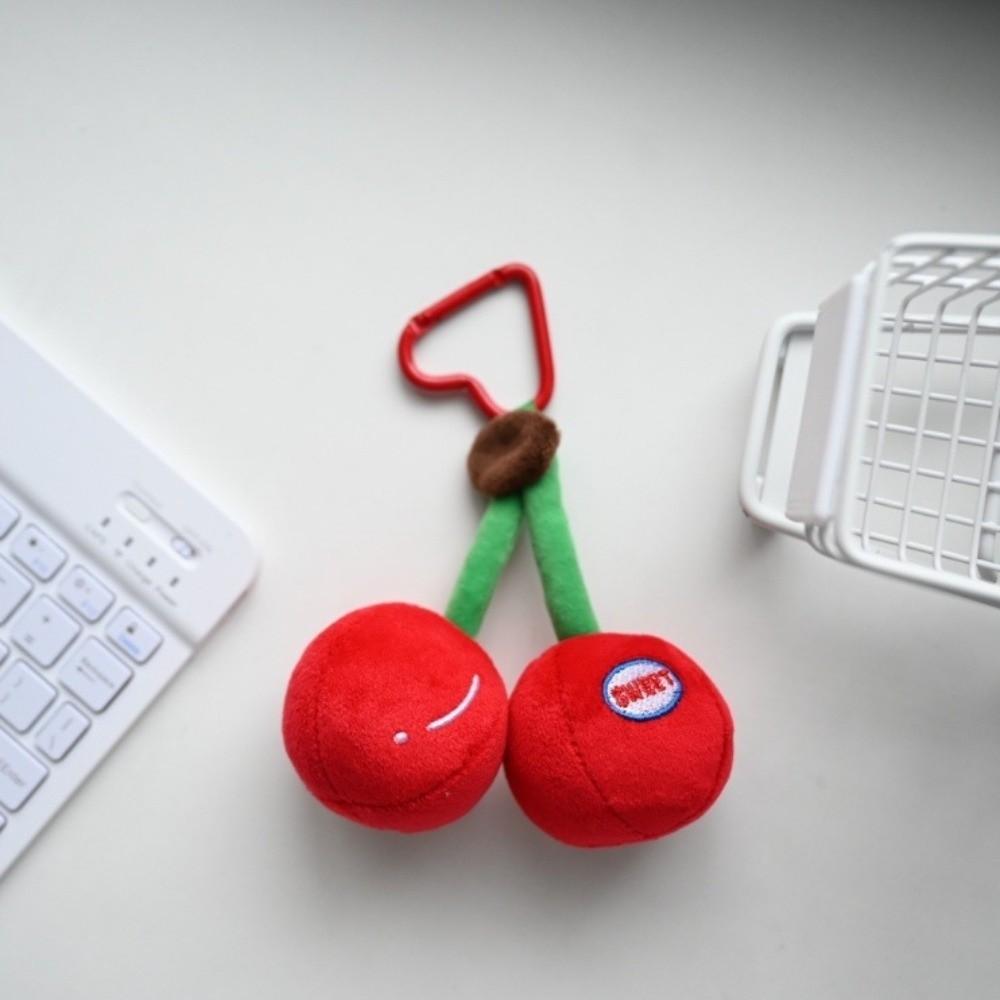 Strawberry Orange Bag Pendant Grape Plush Cherry Key Ring Fashion Fruit Key Chain Women