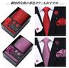 [MaRowsm] Men's Formal Tie, Handkerchief, Cufflinks, Tie Pin, Handkerchief Set (Purple Gloss)
