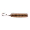 Coach Brown Signature Canvas Zip Wristlet with Wrist Strap & Gold Hardware for Daily Use