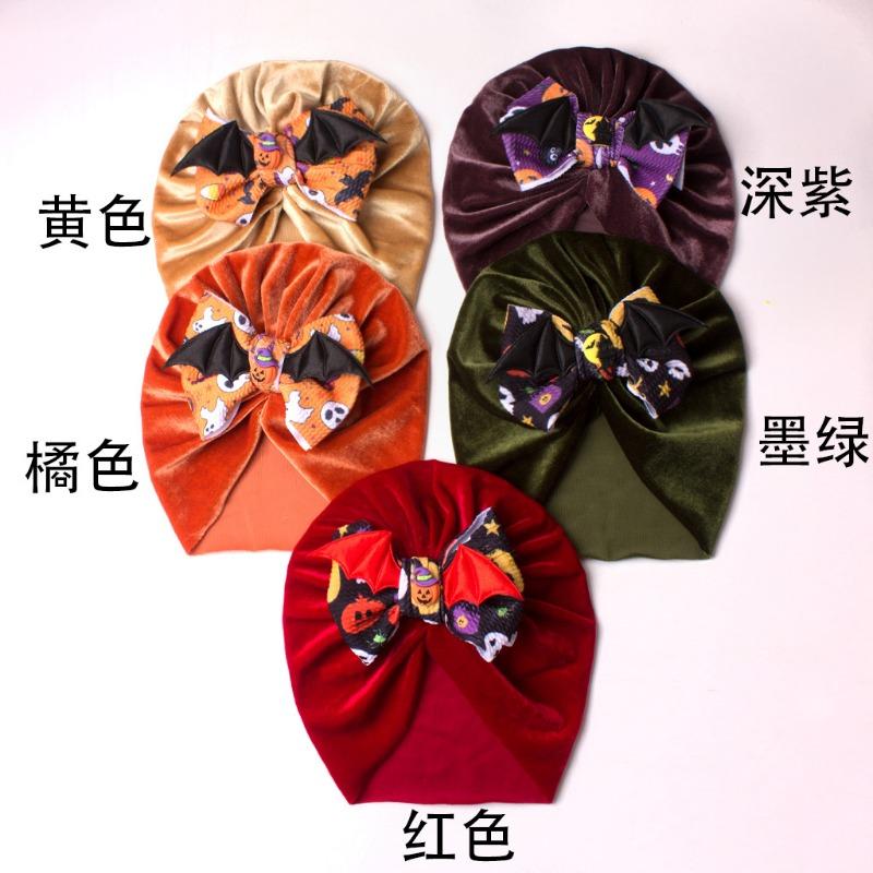 

New Halloween funny baby hat, warm cute devil wings children s hat, baby tire hat