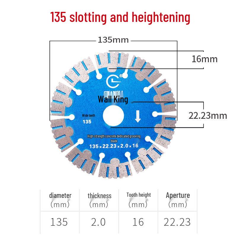 Changli 114-180 Grooving Saw Blade for Wall Groove Cutting Machine