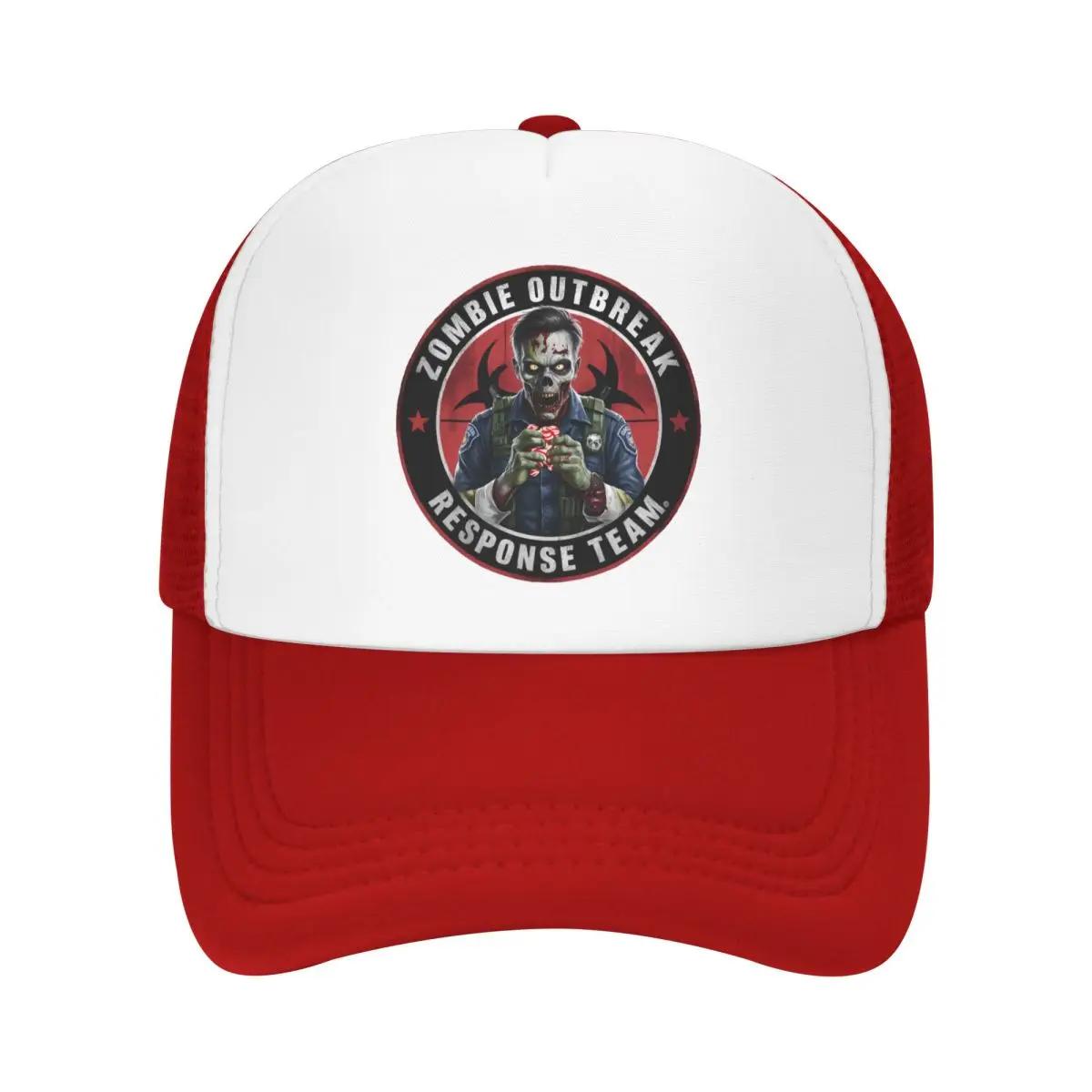 Custom Classic Zombie Outbreak Response Team Baseball Cap for Unisex Women Adjustable Trucker Hat Sports Snapback Caps One Size
