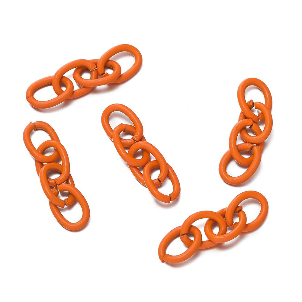 20pcs/lot 25mm Metal Link Chain Connector For Keychain Pendant KeyChains Hanging Accessories Diy Jewelry Making Findings