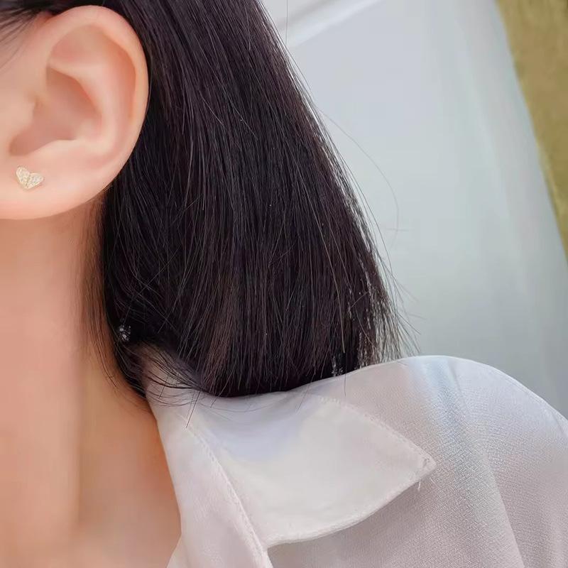 Shein Earrings, Heart-Shaped Love Simple Jewelry, Lady Elegant Wind Stud Earrings