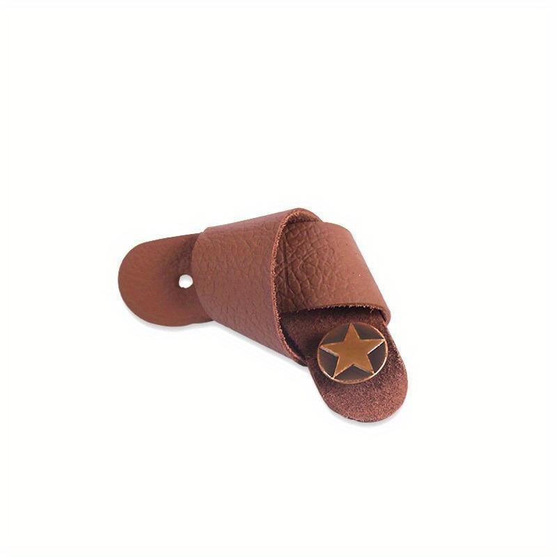 2PCS Guitar Neck Strap Leather Head Belt Holder Button Safe Lock Ukulele Bass Folk Acoustic Electric Guitar Accessories