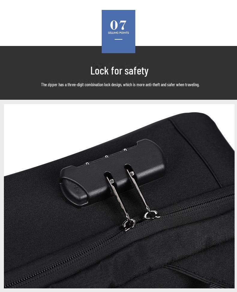 Men’s High-End Waterproof Travel Backpack with Laptop Compartment