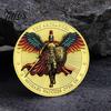 Archangel Keepsake Coin 1/3/5Pcs Michael Challenge Double-sided Carved Metal Medal Commemorative Engraved Medallion Round Collection Home Office Desk