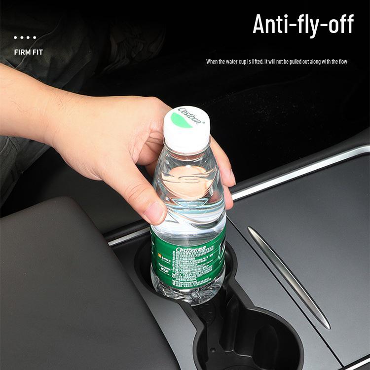 Silicone Cup Holder Mat & Storage for Tesla Model 3/Y Console