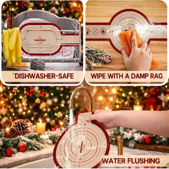 Sourdough Silicone Bread Sling for Dutch Oven, 2PCS Non-Stick Reble Baking Mat with Long Handles, Essentials Bread Making Supplies for Dough Transfer