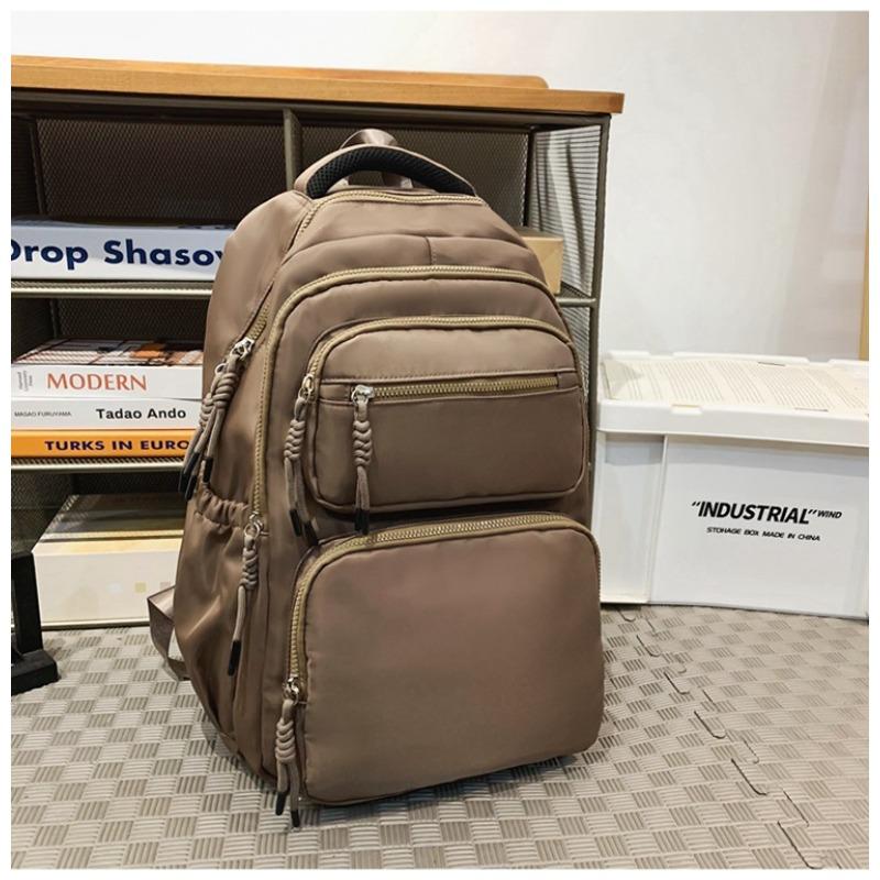 

Студенческий рюкзак, крутой, большой вместимости, парный, высокоценный, повседневный, универсальный коричневый